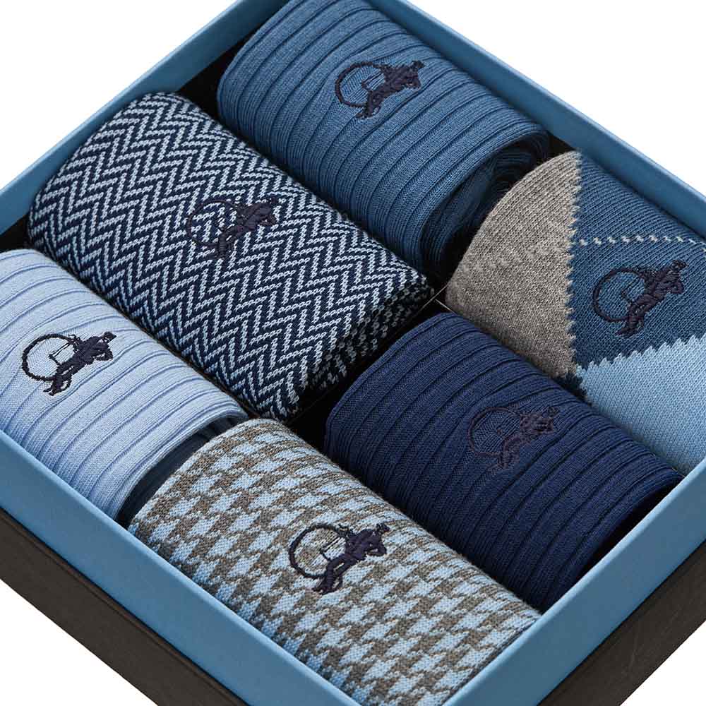 Dash of Class, Dusk, 6 - Pair Box - London Sock Company