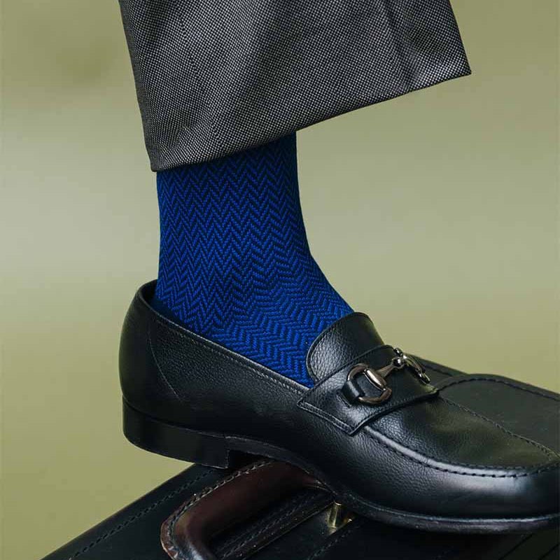 Dash of Class, Midnight Blue, 6 - Pair Box - London Sock Company