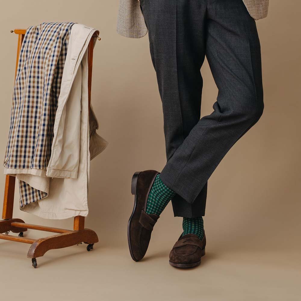 Dash of Class, Olive, 6 - Pair Box - London Sock Company