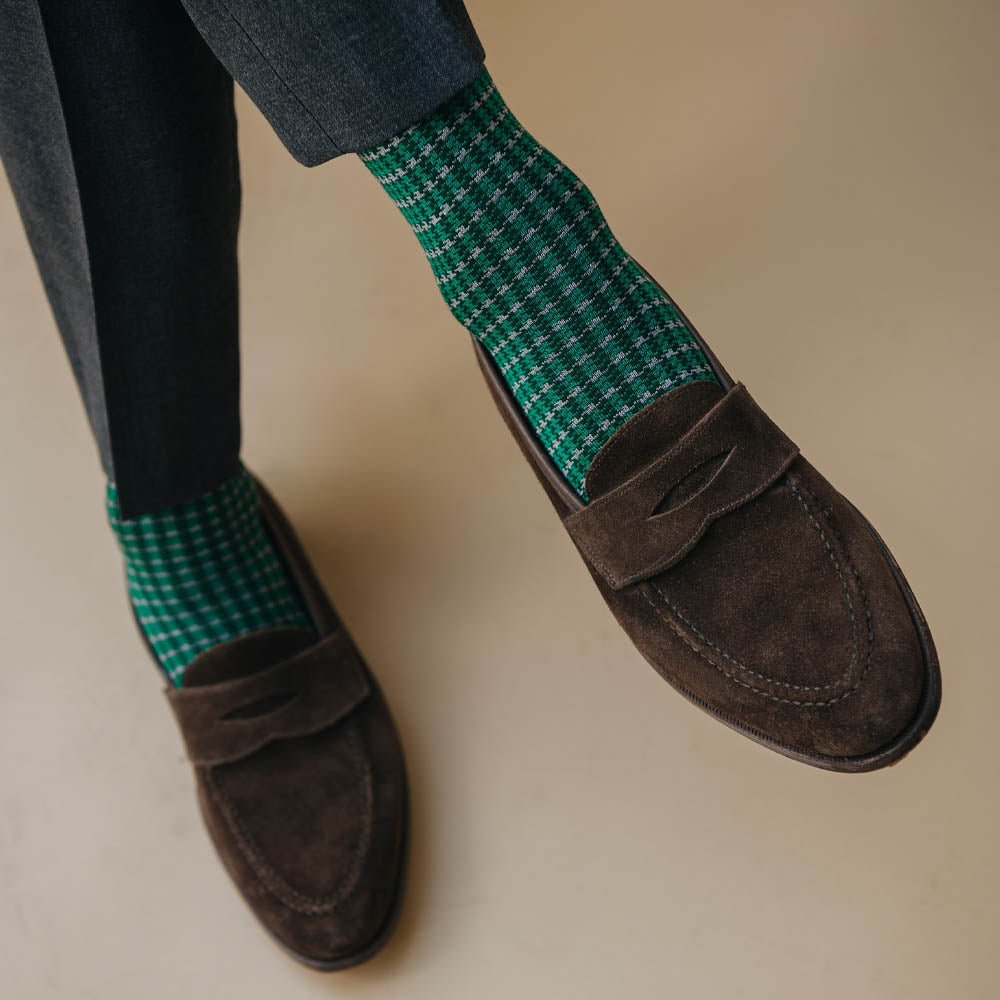 Dash of Class, Olive, 6 - Pair Box - London Sock Company