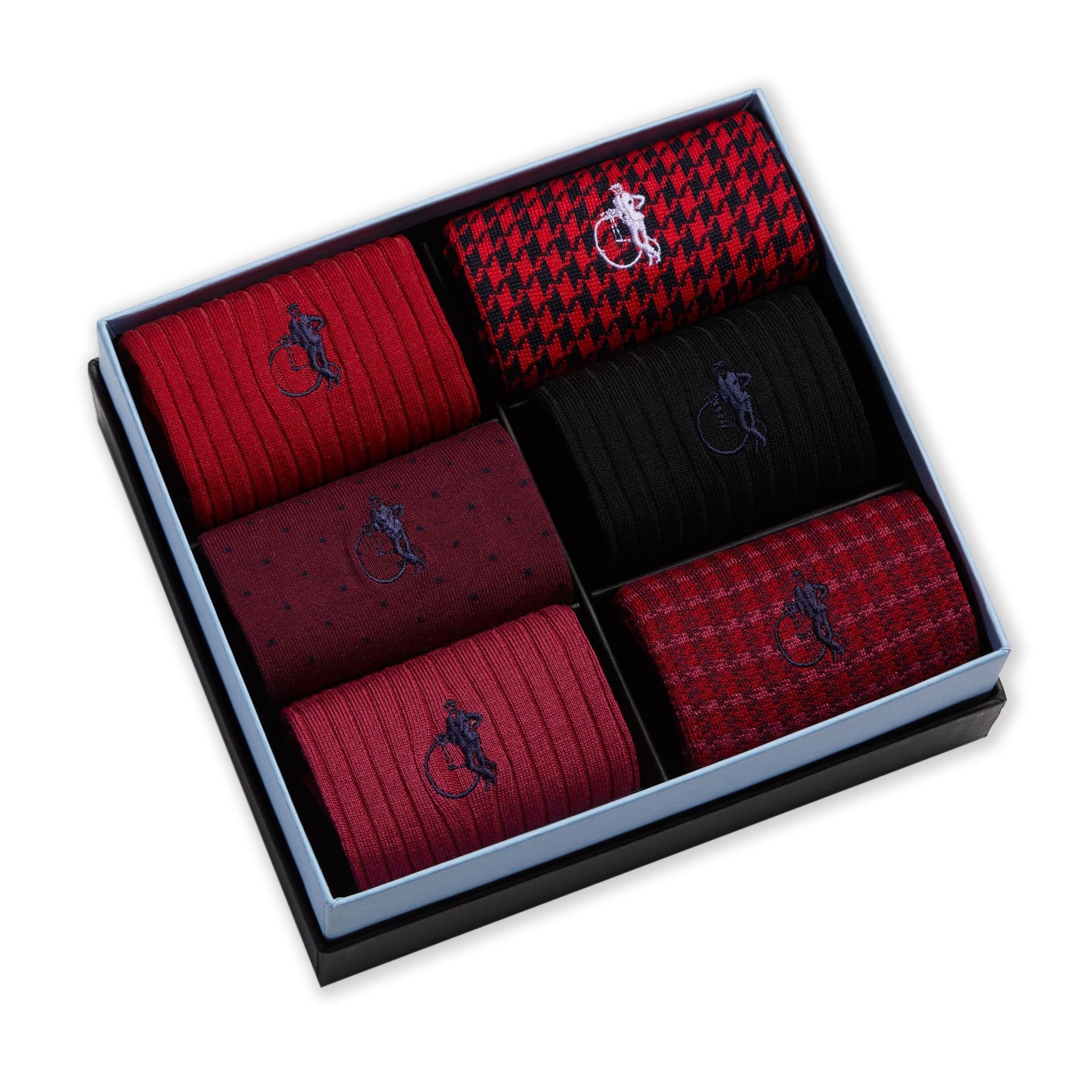 Dash of Class Ruby, 6 - Pair Box - London Sock Company