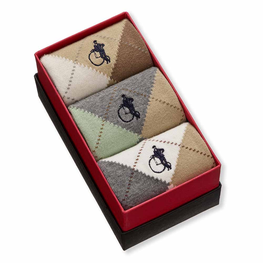 Highland Stone, 3 - Pair Box - London Sock Company