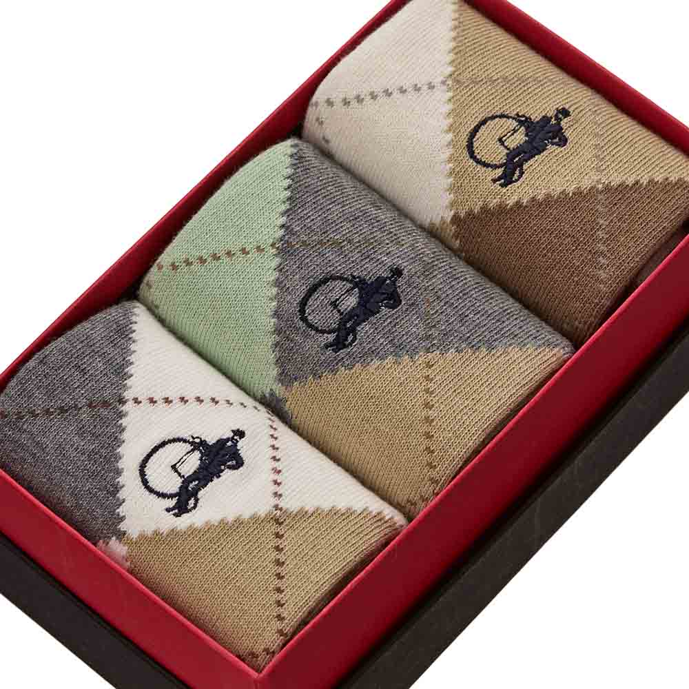 Highland Stone, 3 - Pair Box - London Sock Company