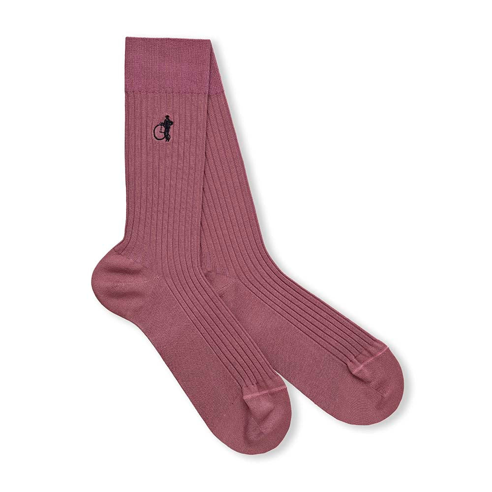 Pink Simply Sartorial Socks - London Sock Company