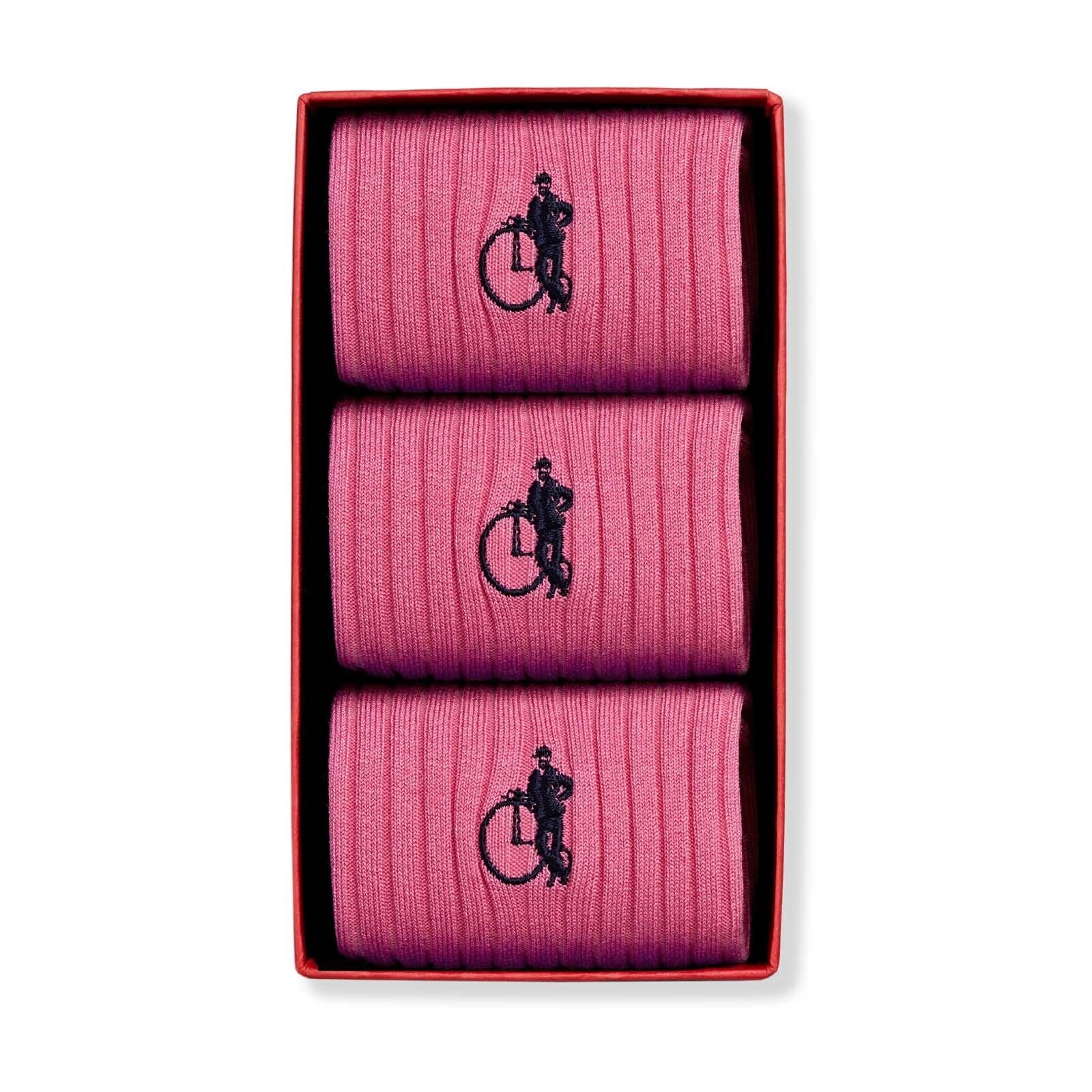 Pink Trio, 3 - pair Box - London Sock Company