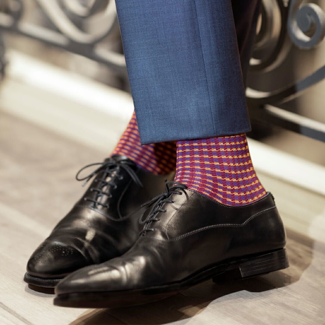 Polished Purples, 3 - Pair Box - London Sock Company