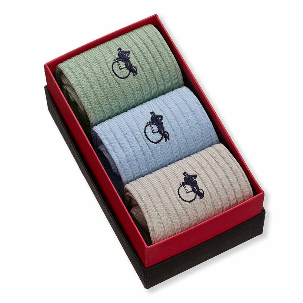 Quiet Pastels, 3 - Pair Box - London Sock Company