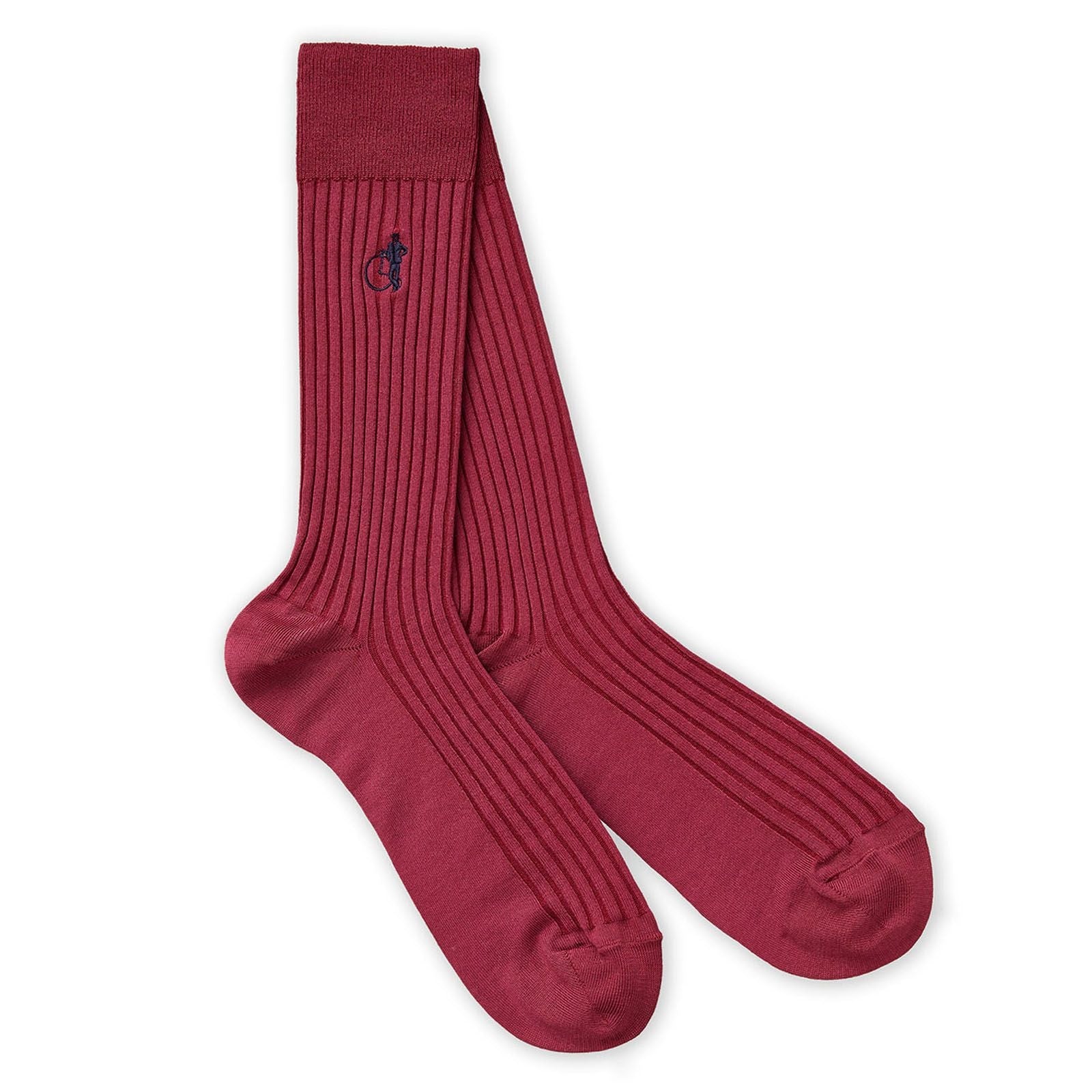 Red Simply Sartorial Socks - London Sock Company