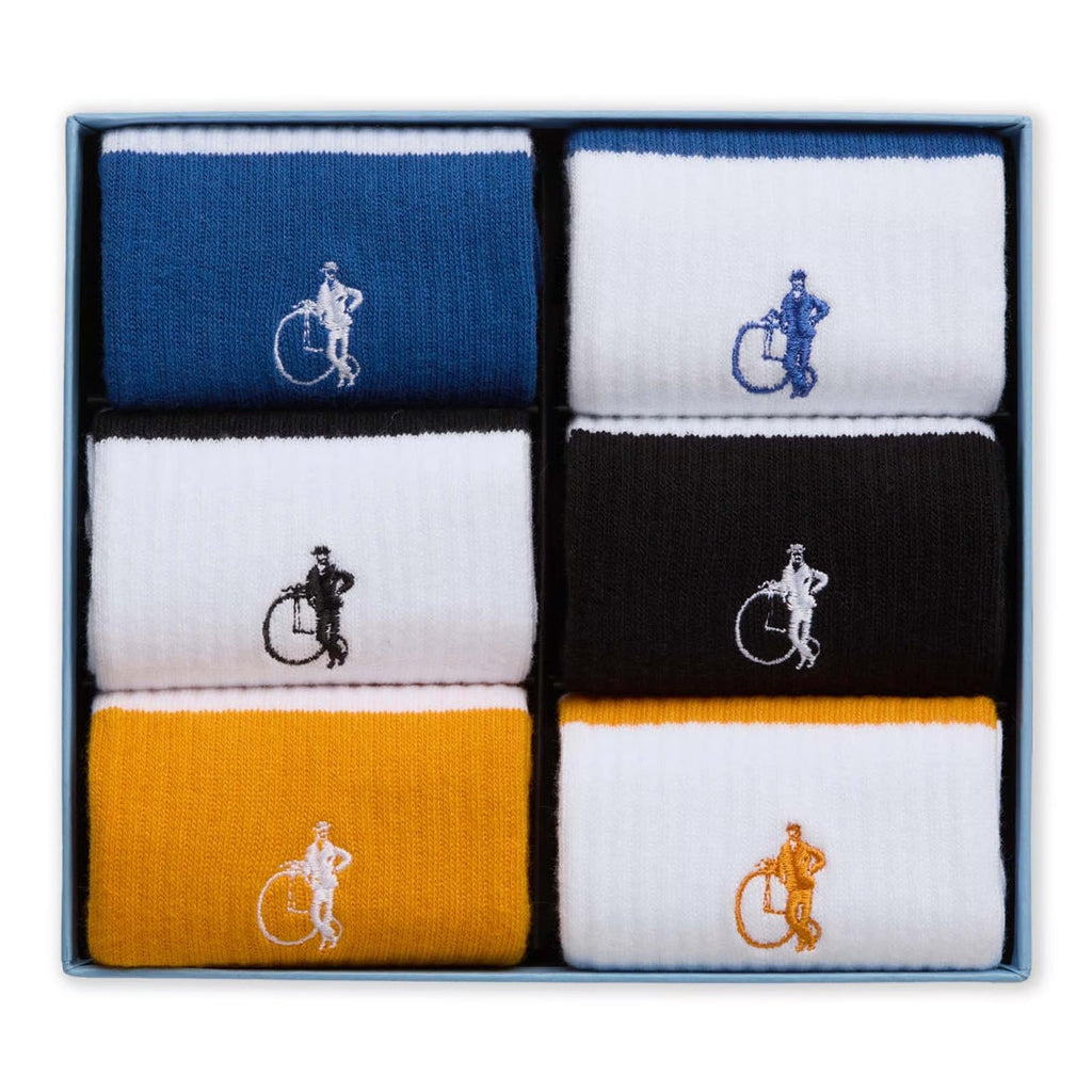 Retro Stripe Collection 6 Pair Box