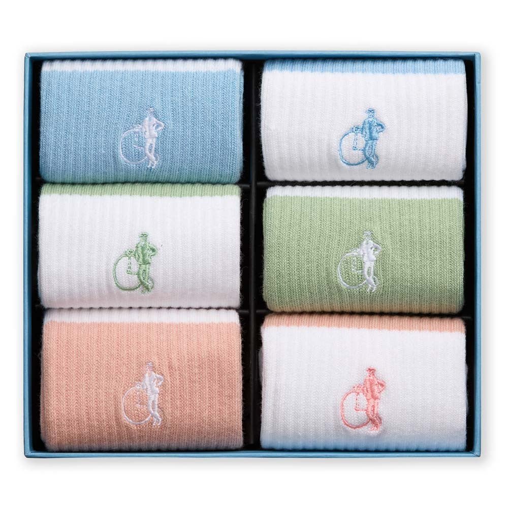 Retro Stripe Pastels, 6 - Pair Box - London Sock Company