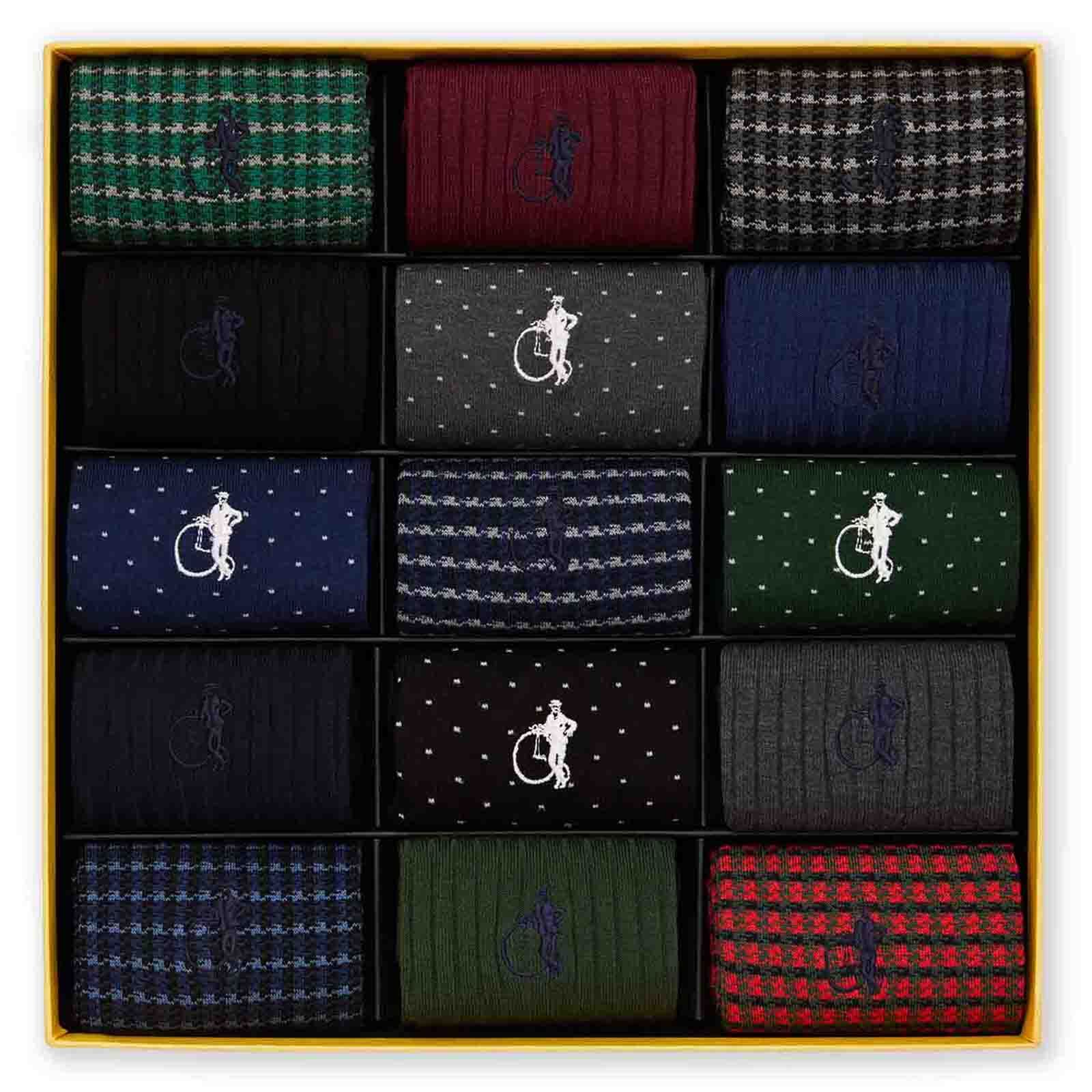 Seasonal Dash of Class, 15 - Pair Box - London Sock Company