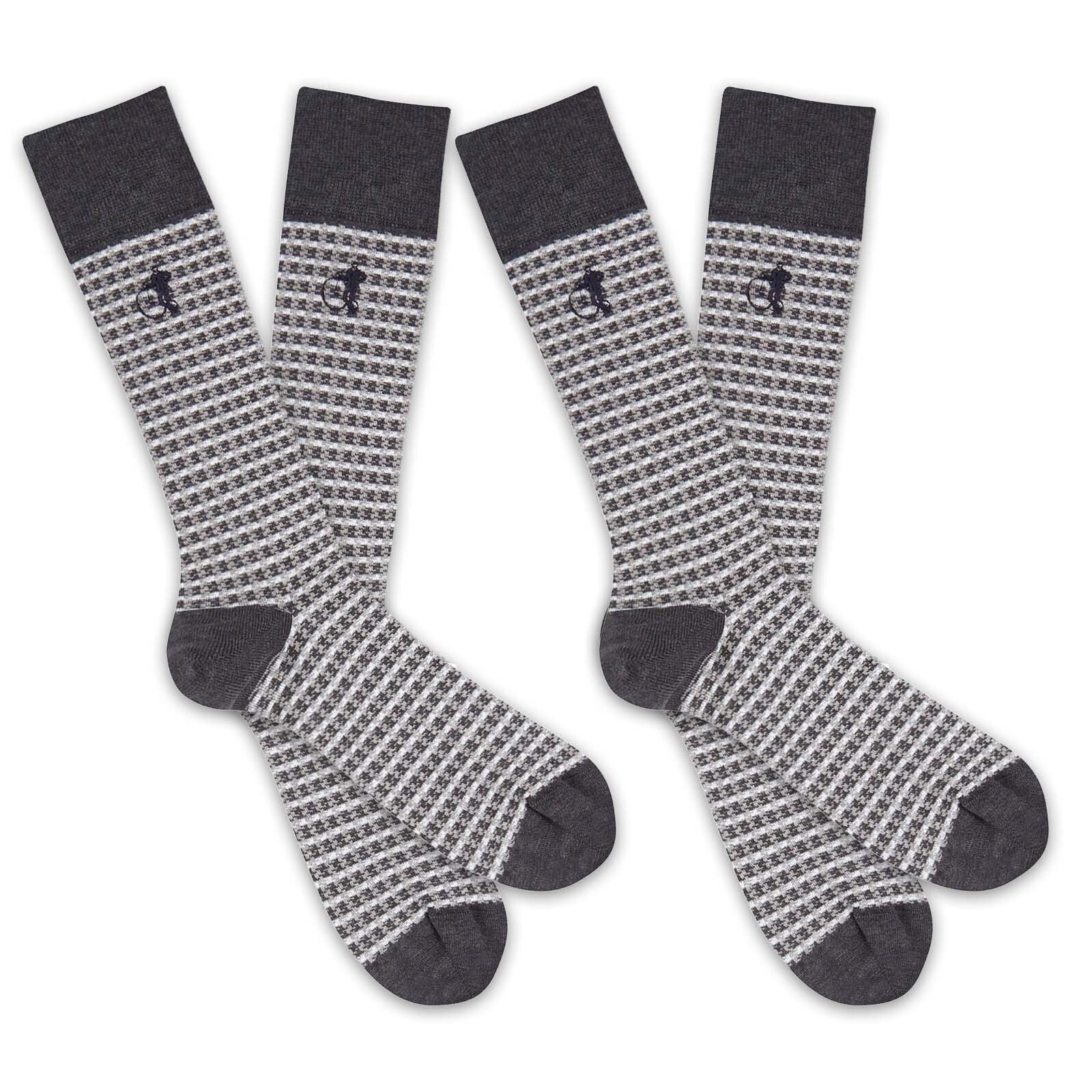 Shaken &amp; Stirred, 2 - Pair, Grey - London Sock Company