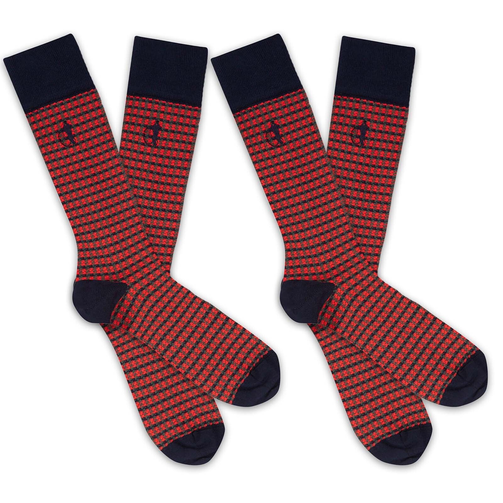 Shaken &amp; Stirred, 2 - Pair, Red - London Sock Company