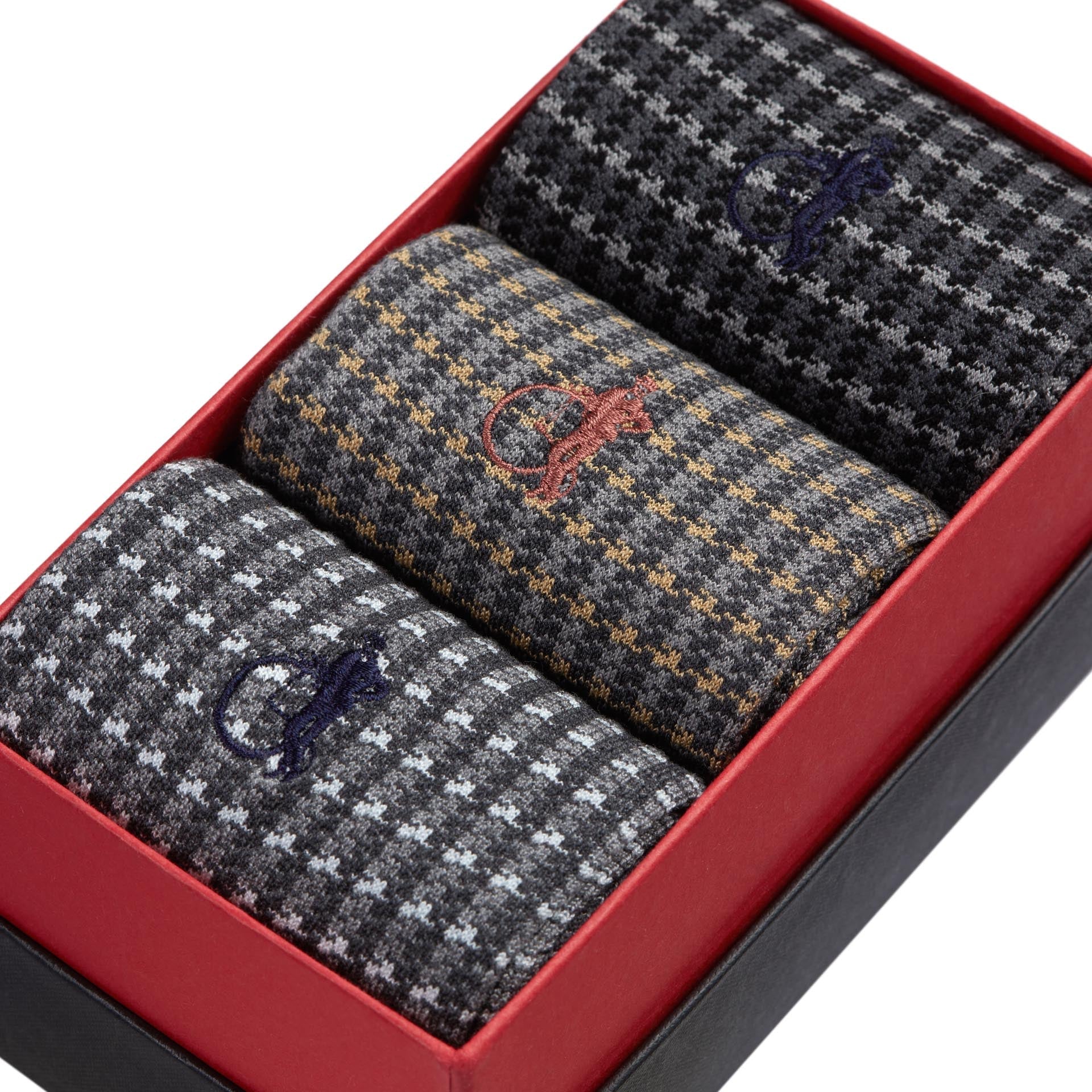 Shaken Greys, 3 - Pair Box - London Sock Company