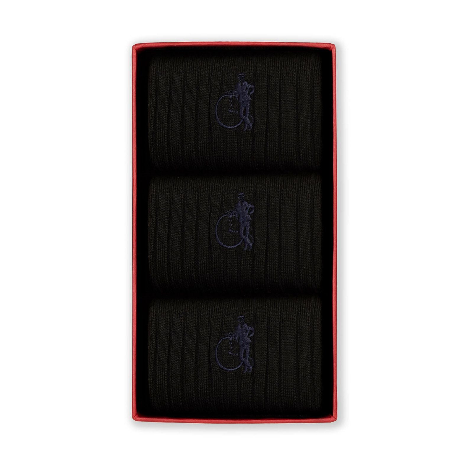 Simply Black, 3 - Pair Box - London Sock Company