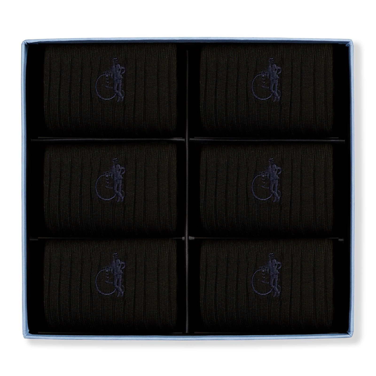 Simply Black, 6 - Pair Box - London Sock Company