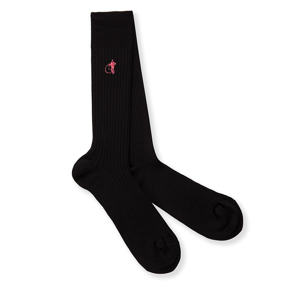 Simply Black Accented Socks - London Sock Company