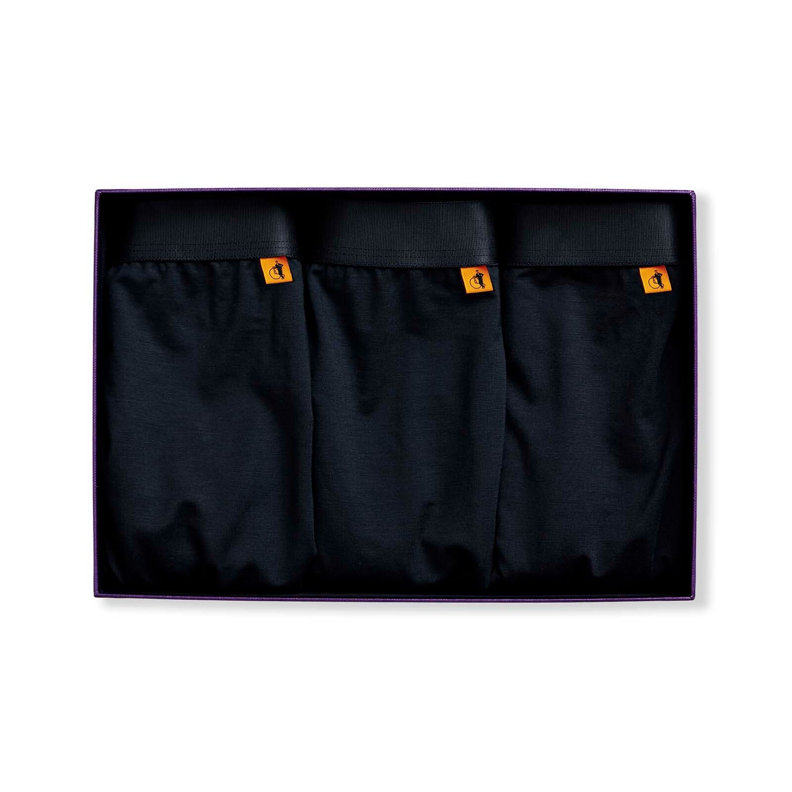 Simply Black Boxers, 3 - Pair Box - London Sock Company