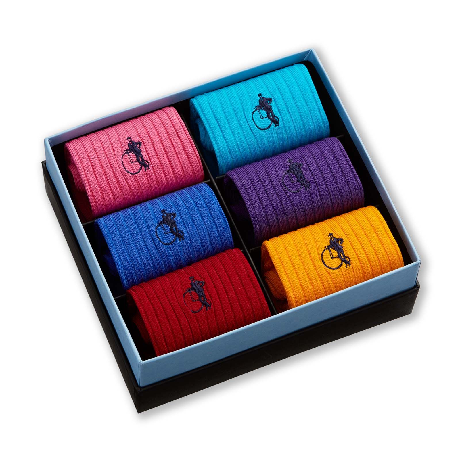 Simply Colourful, 6 - Pair Box - London Sock Company