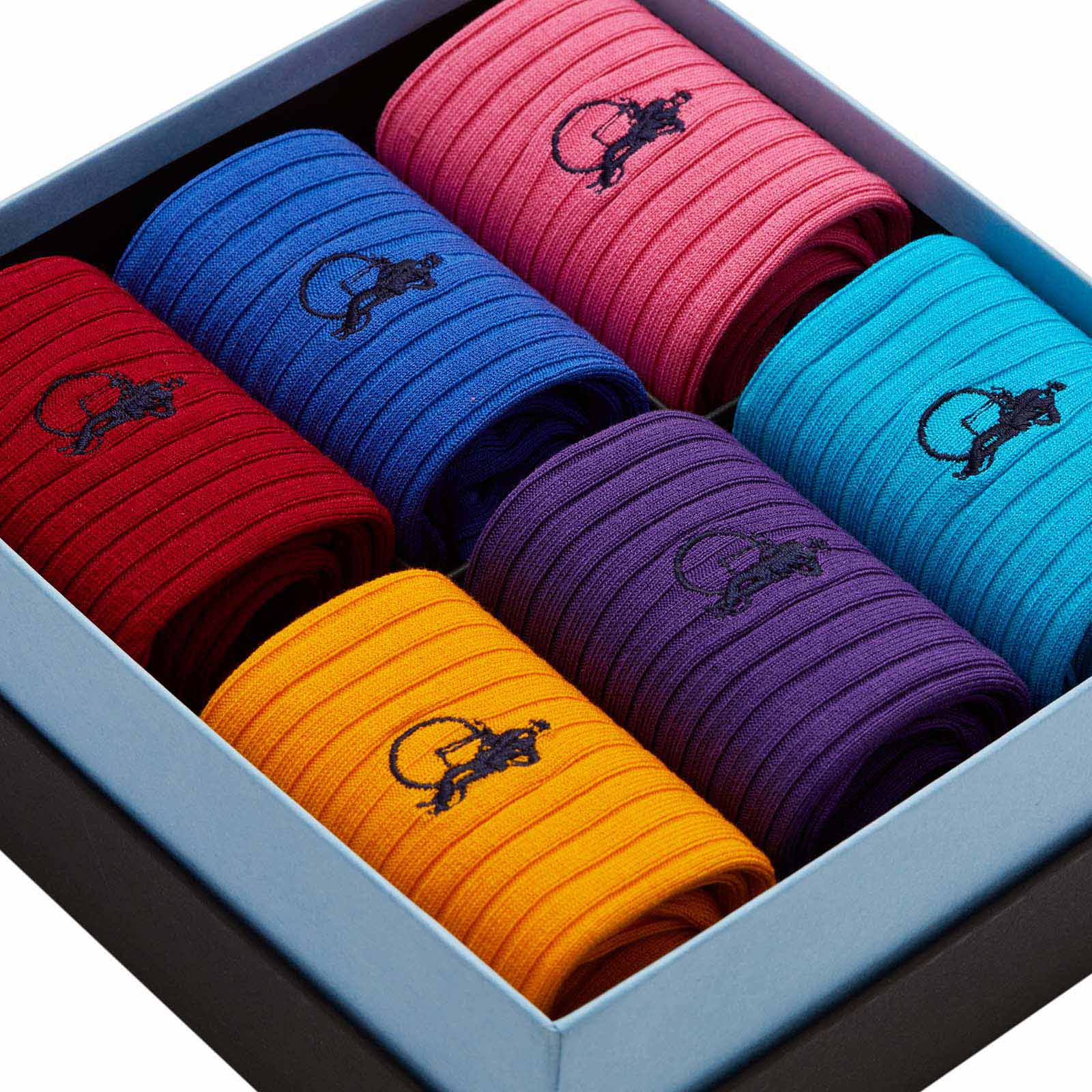 Simply Colourful, 6 - Pair Box - London Sock Company