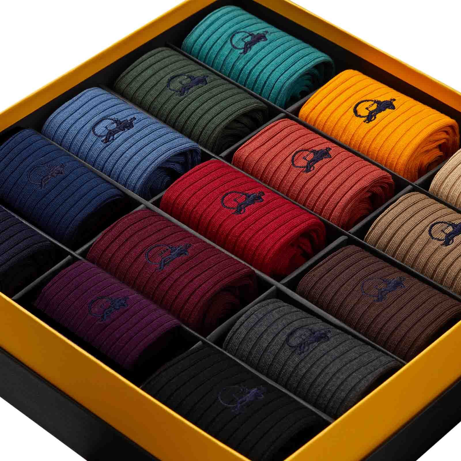 Simply Colourful Collection, 15 - Pair Box - London Sock Company