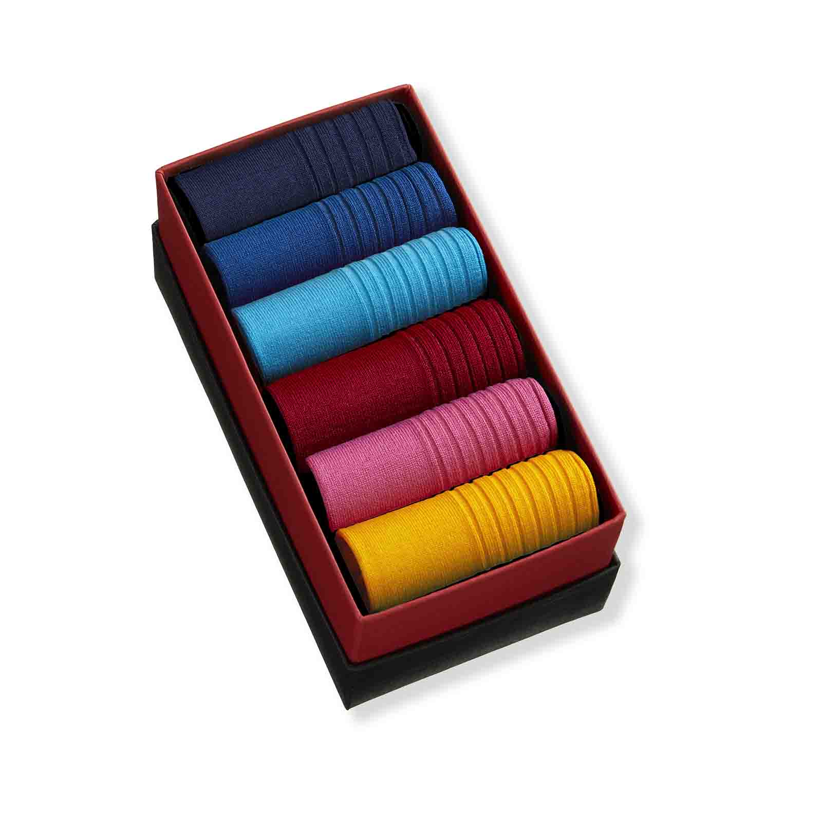 Simply Colourful Trainer, 6 - Pair Box - London Sock Company