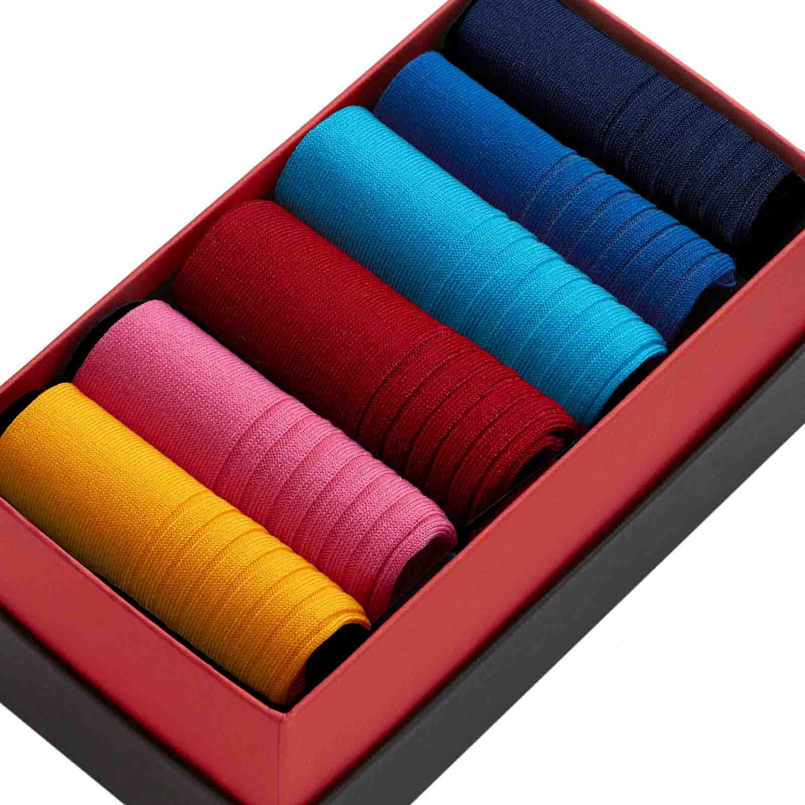 Simply Colourful Trainer, 6 - Pair Box - London Sock Company