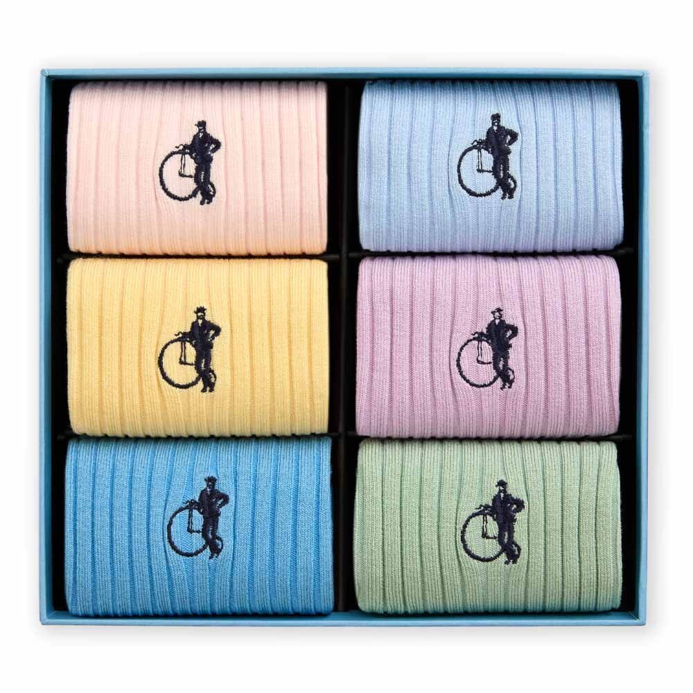 Simply Pastels, 6 - Pair Box - London Sock Company