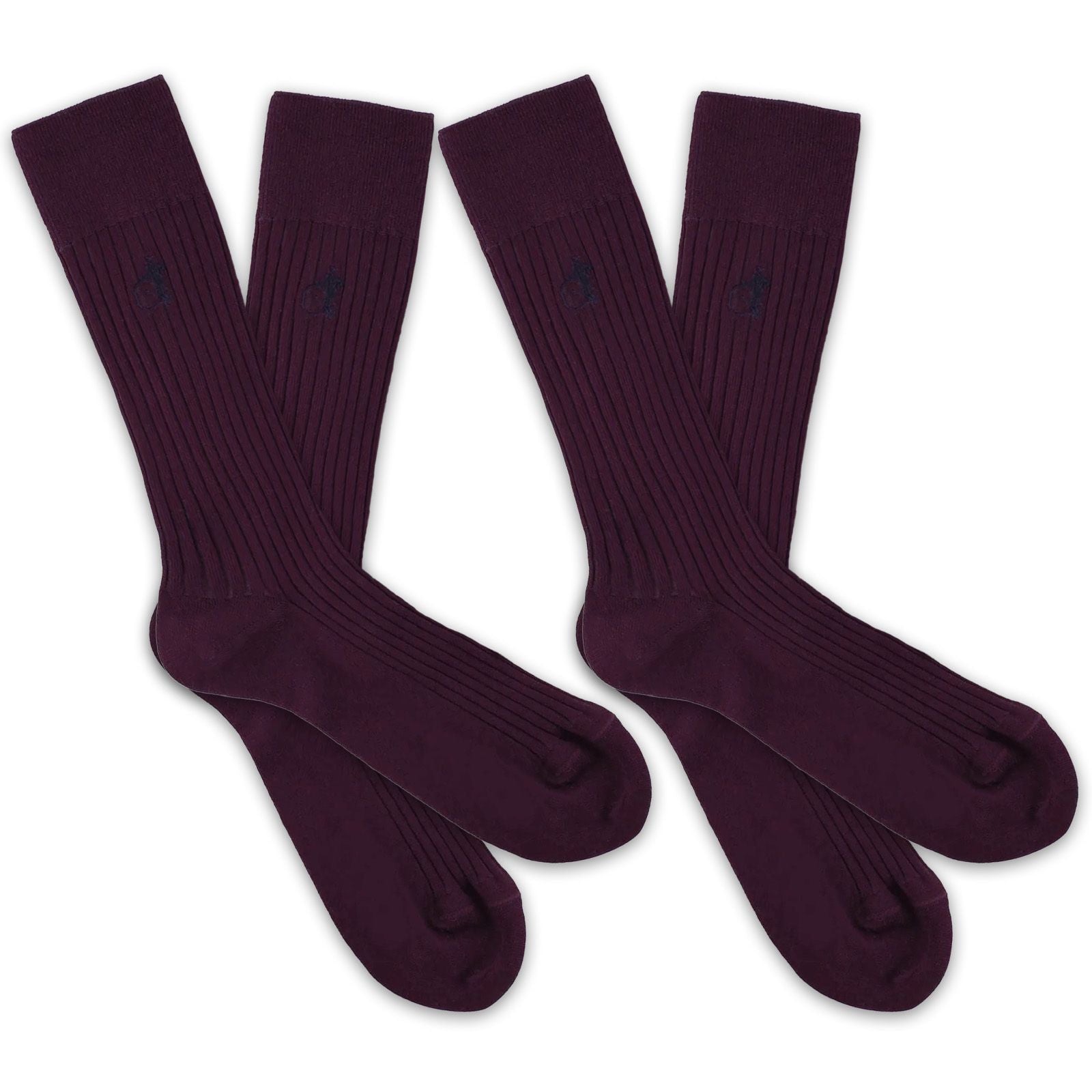 Simply Sartorial, 2 - Pair, Deep Purple - London Sock Company