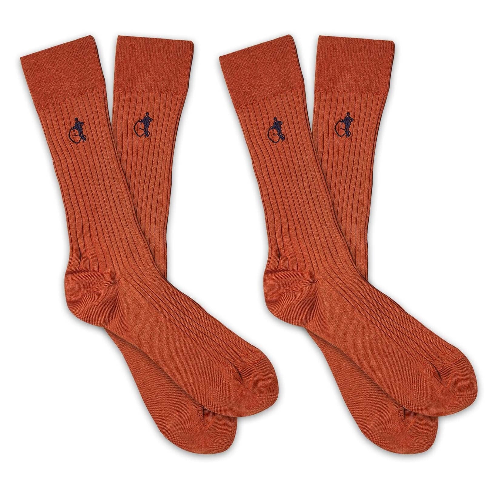 Simply Sartorial, 2 - Pair, Rust - London Sock Company