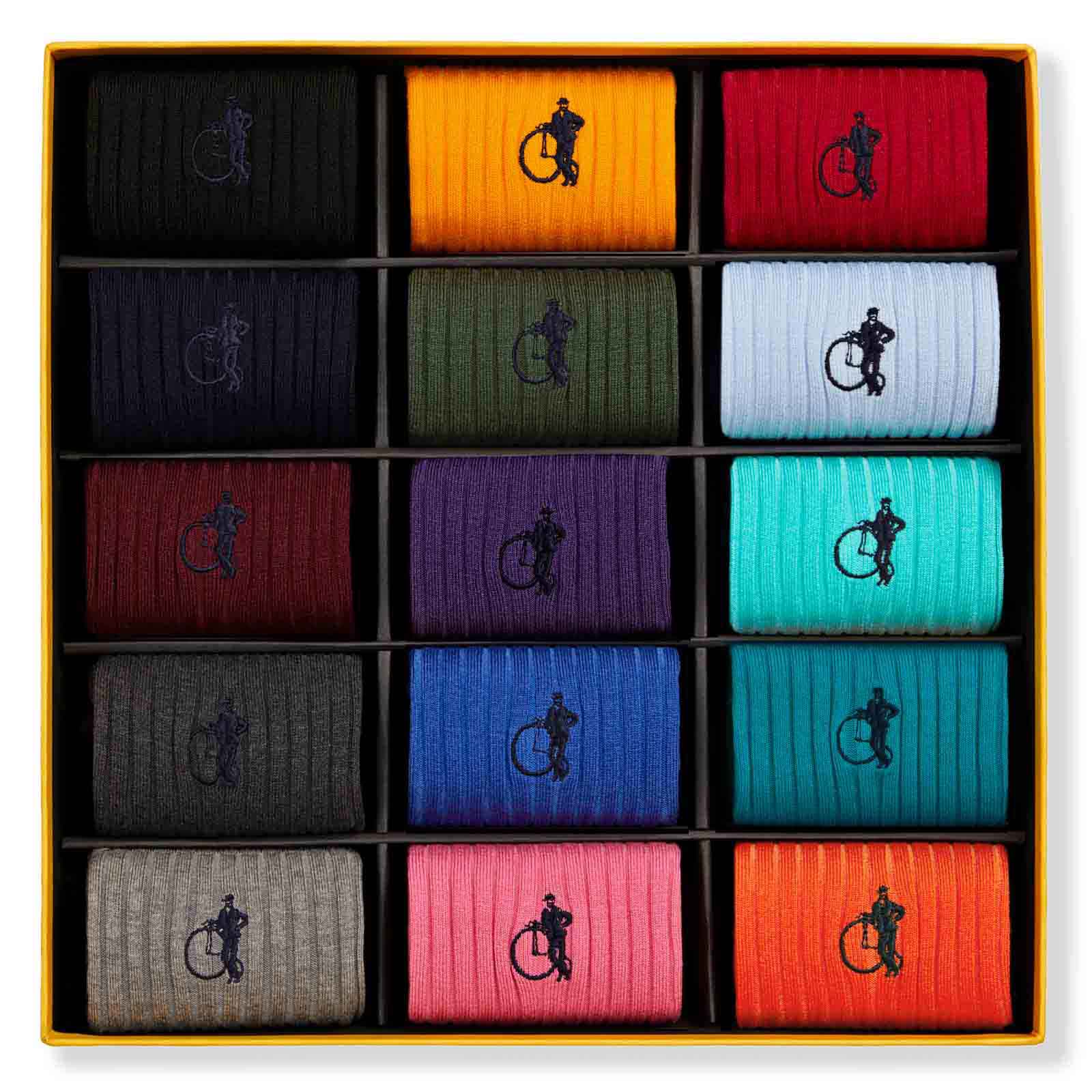 Simply Sartorial Collection, 15 - Pair Box - London Sock Company