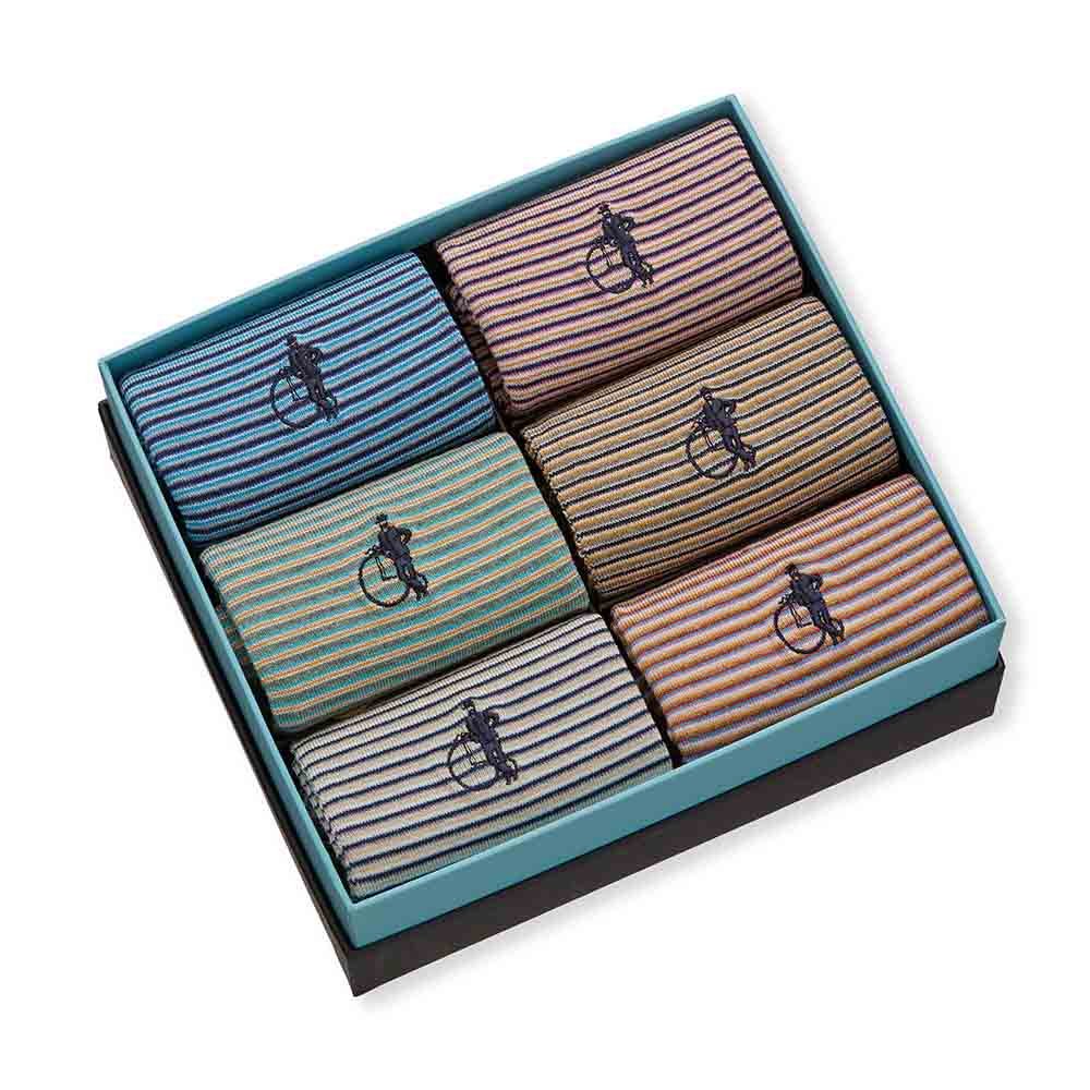 Simply Stripes, 6 - Pair Box - London Sock Company