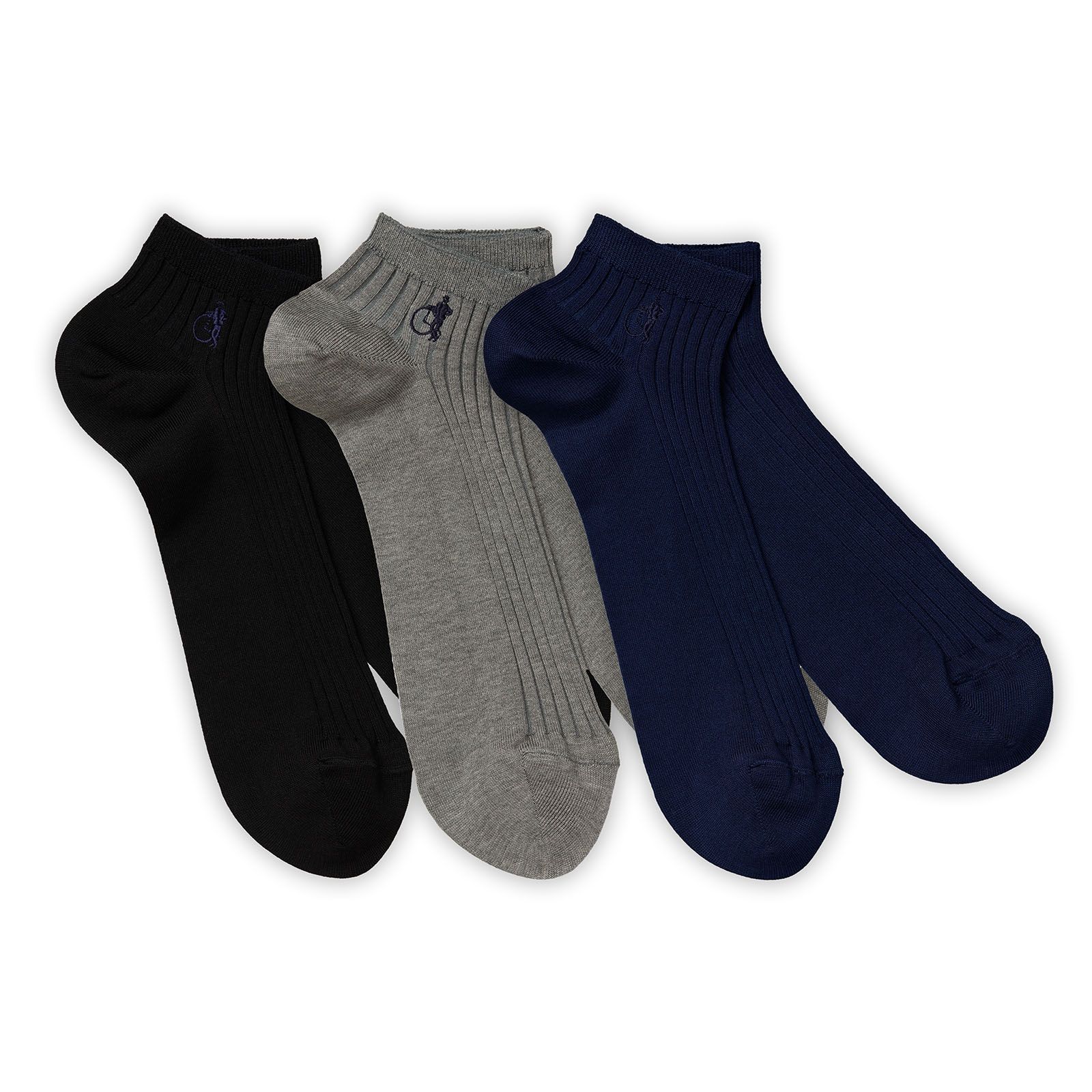 Simply Trainer Socks, Traditional, 3 Pairs - London Sock Company