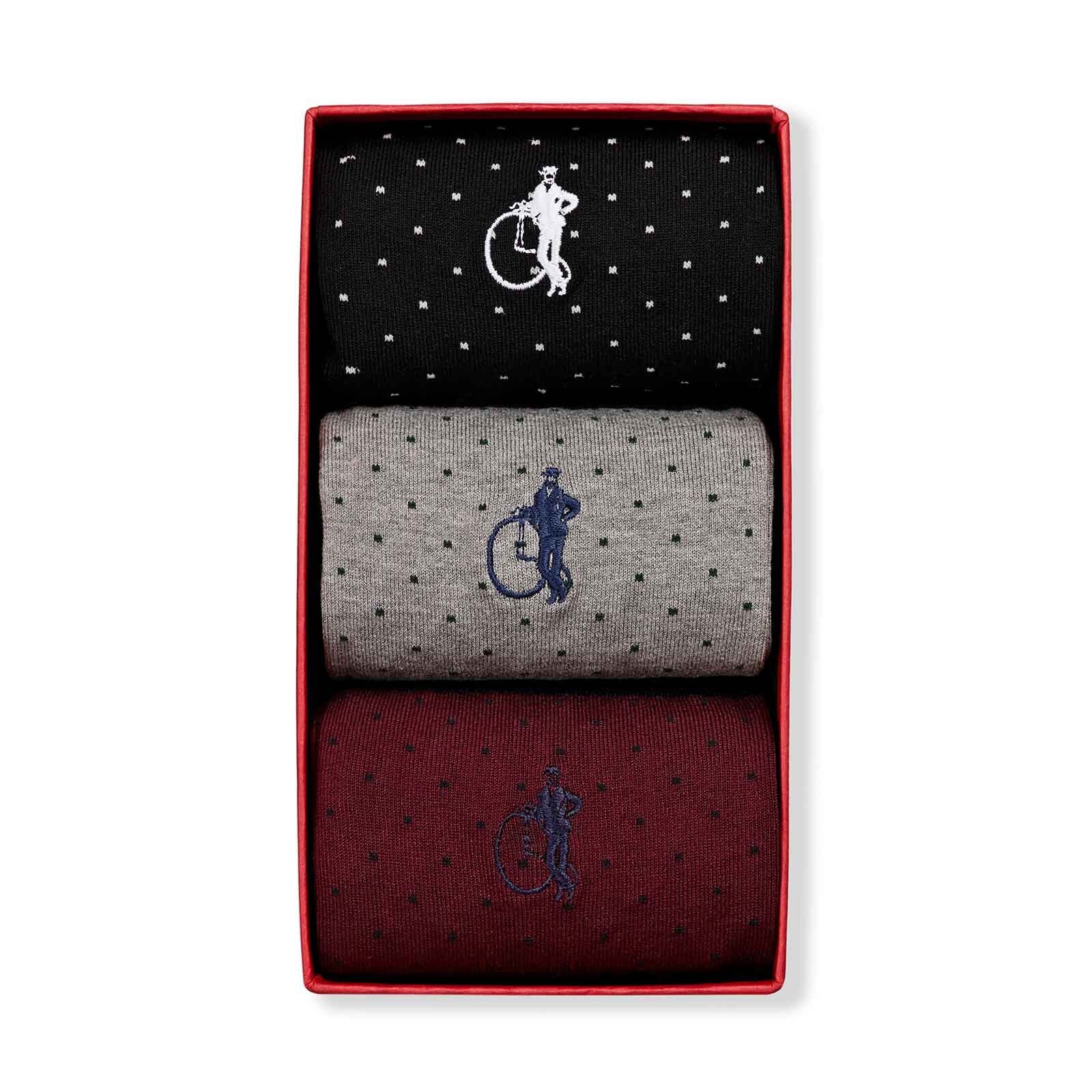 Spot of Style, 3 - Pair Box - London Sock Company