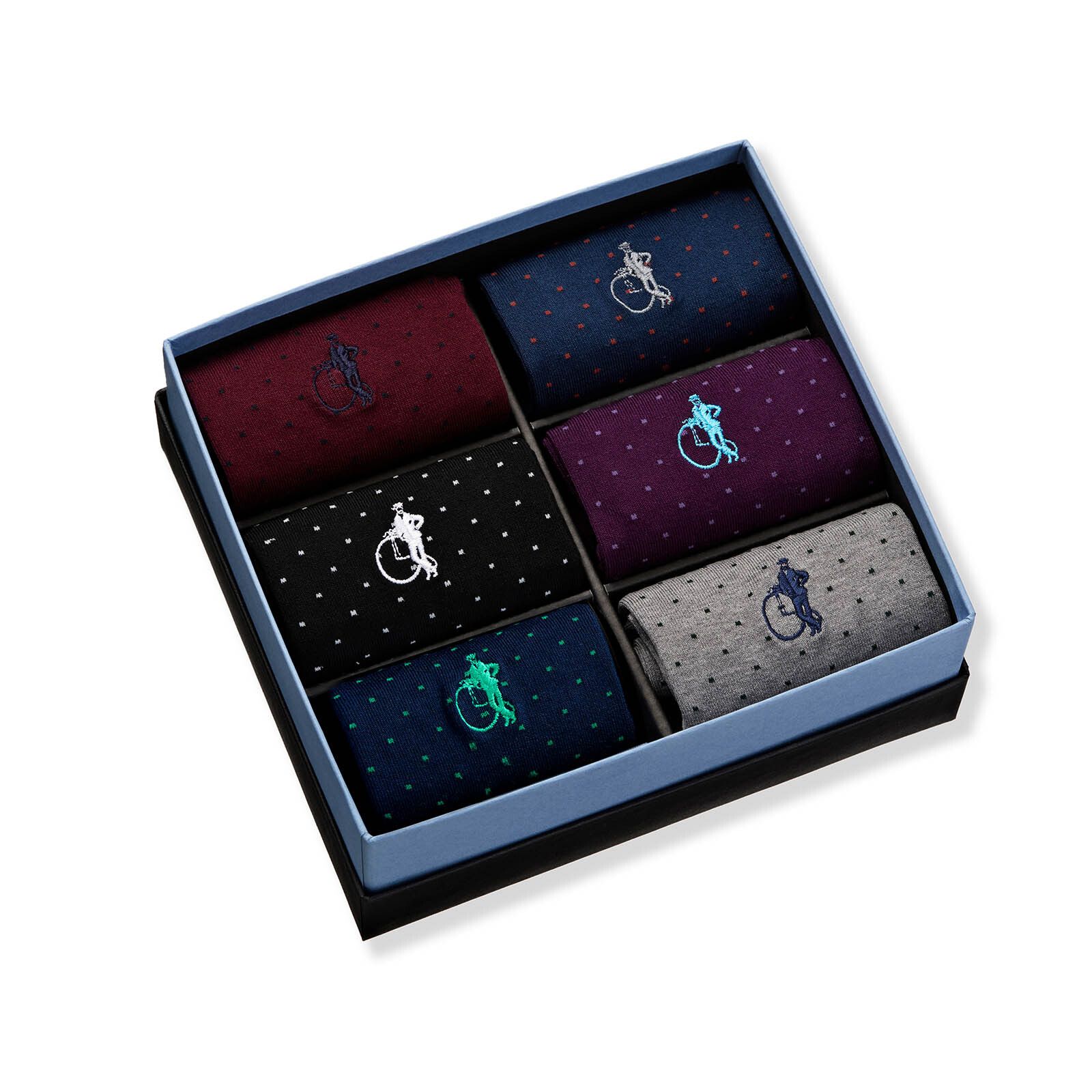 Spot of Style, 6 - Pair Box - London Sock Company