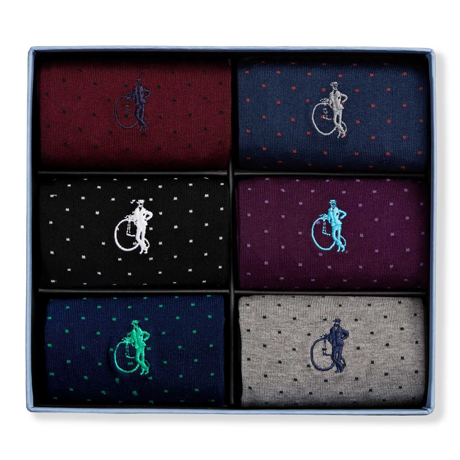 Spot of Style, 6 - Pair Box - London Sock Company