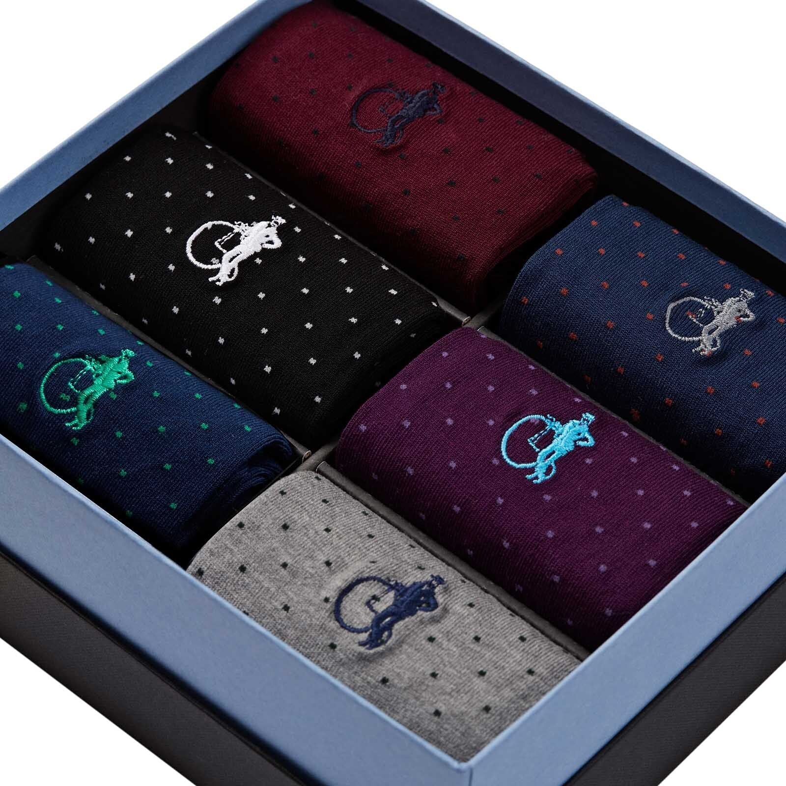 Spot of Style, 6 - Pair Box - London Sock Company