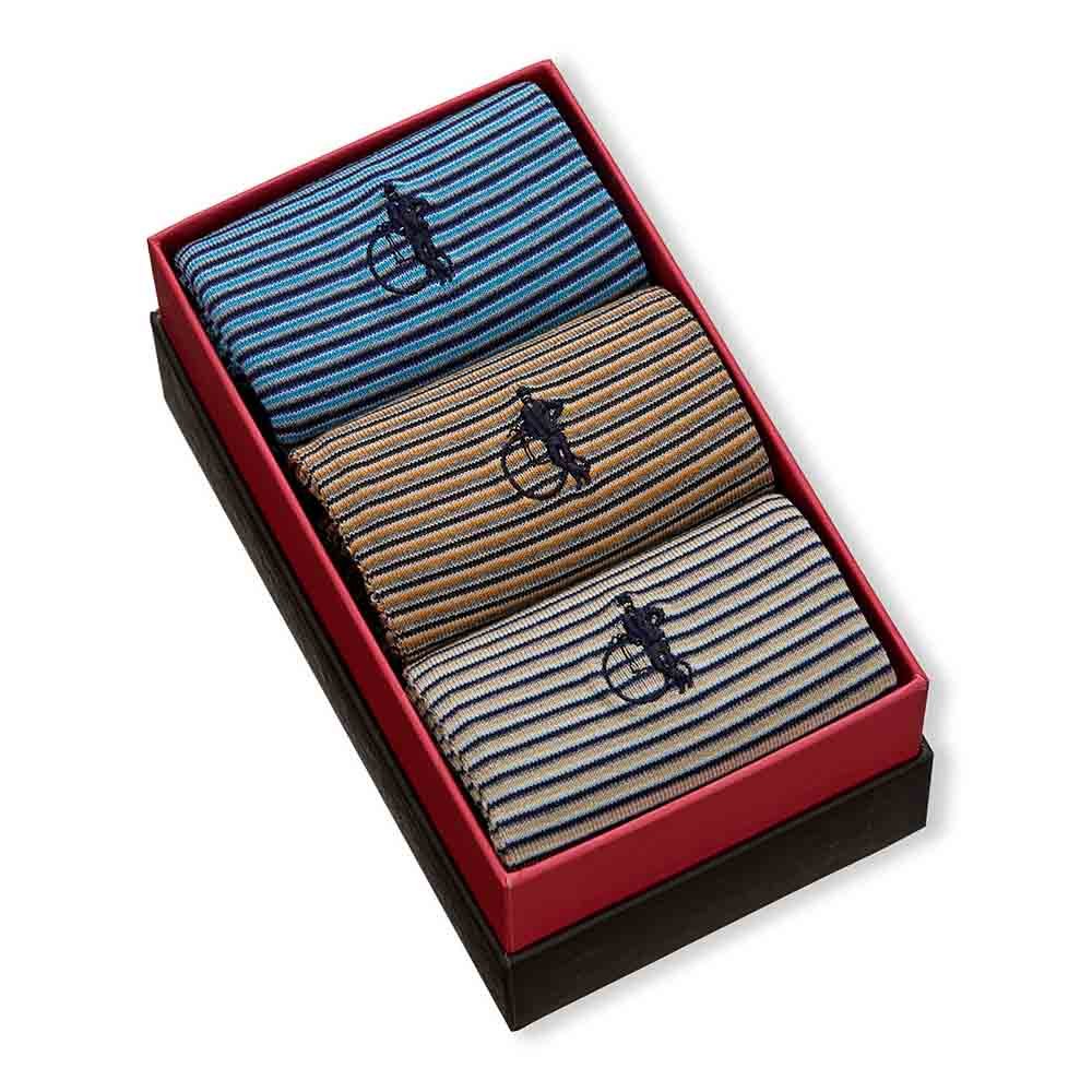 Striped Set II, 3 - Pair Box - London Sock Company