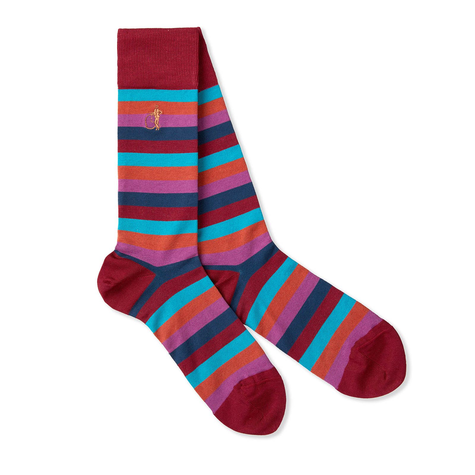 Sunset Stripes, 3 - Pair Box - London Sock Company