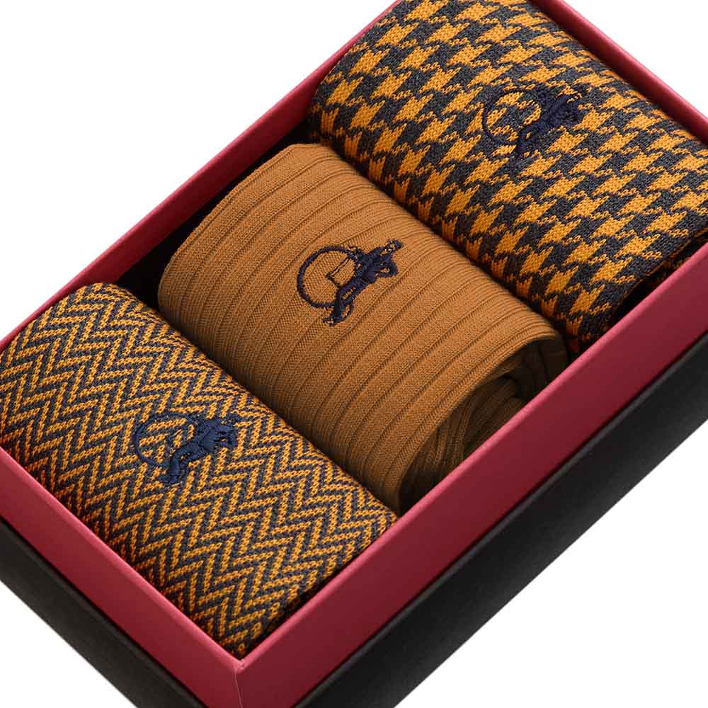 The Dijon, 3 - Pair Box - London Sock Company