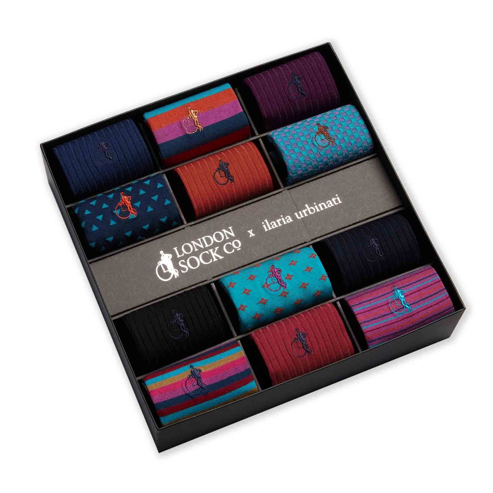 The Seasonal Edit by Ilaria Urbinati, 12 - Pair Box - London Sock Company