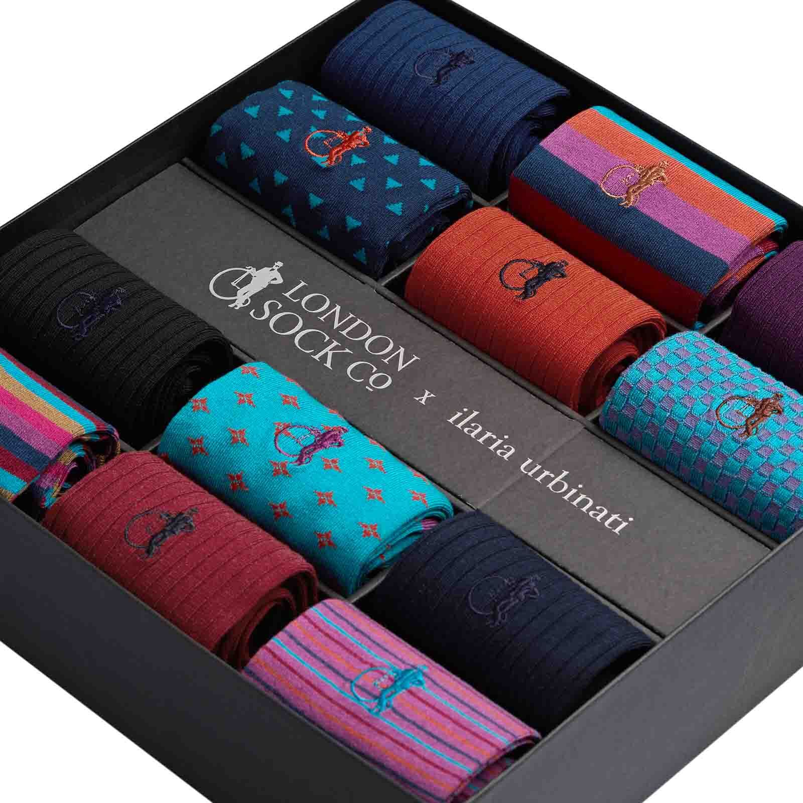 The Seasonal Edit by Ilaria Urbinati, 12 - Pair Box - London Sock Company