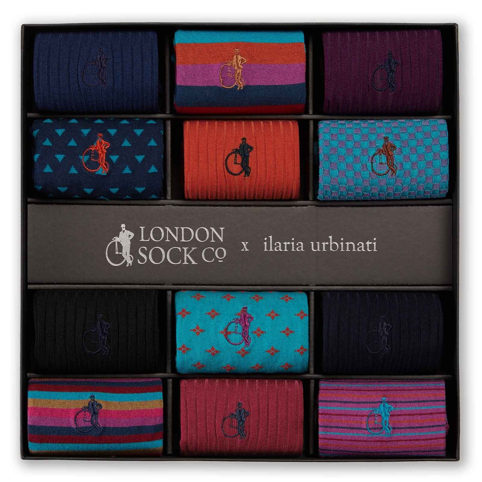 The Seasonal Edit by Ilaria Urbinati, 12 - Pair Box - London Sock Company