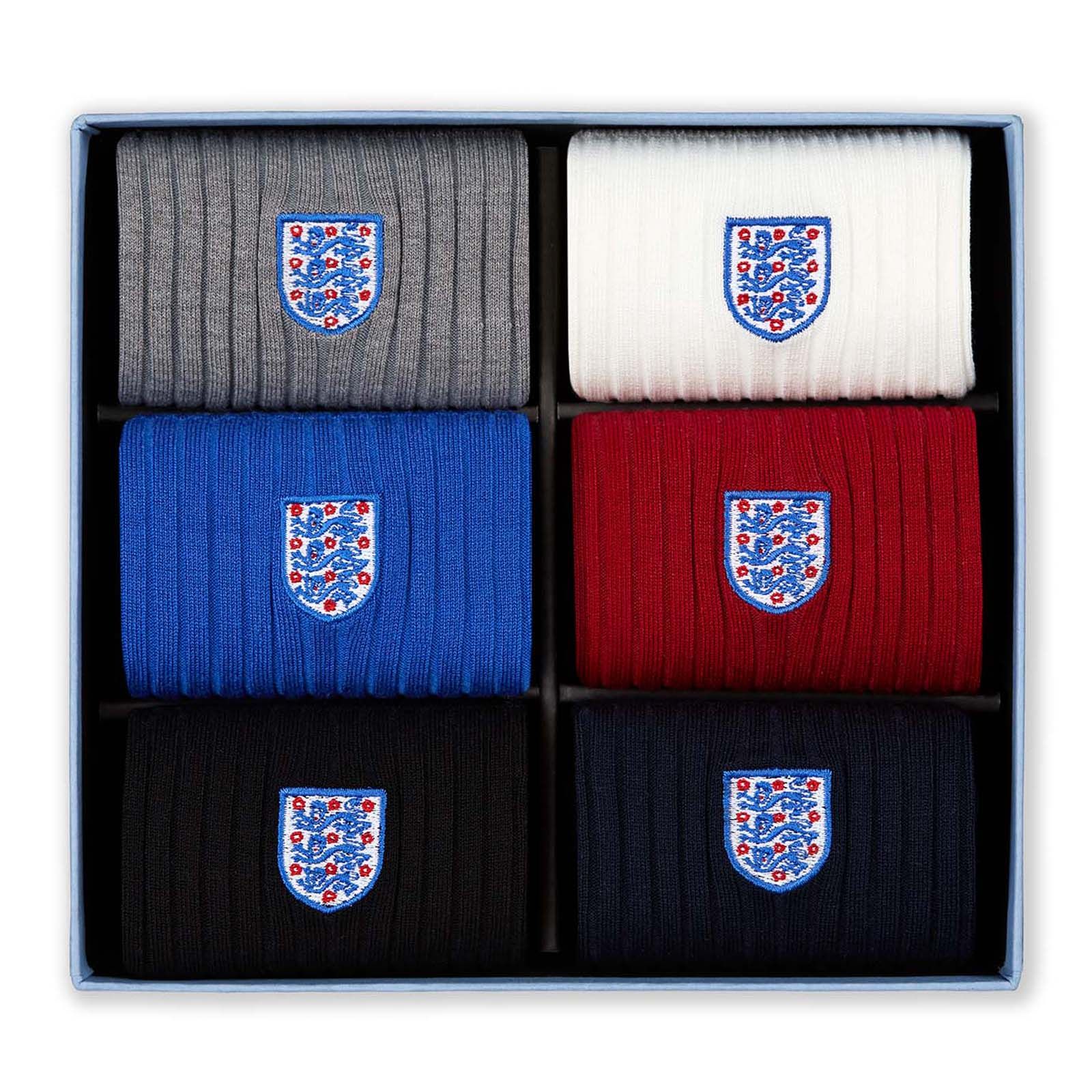 Three Lions Collection, 6 - Pair Box - London Sock Company