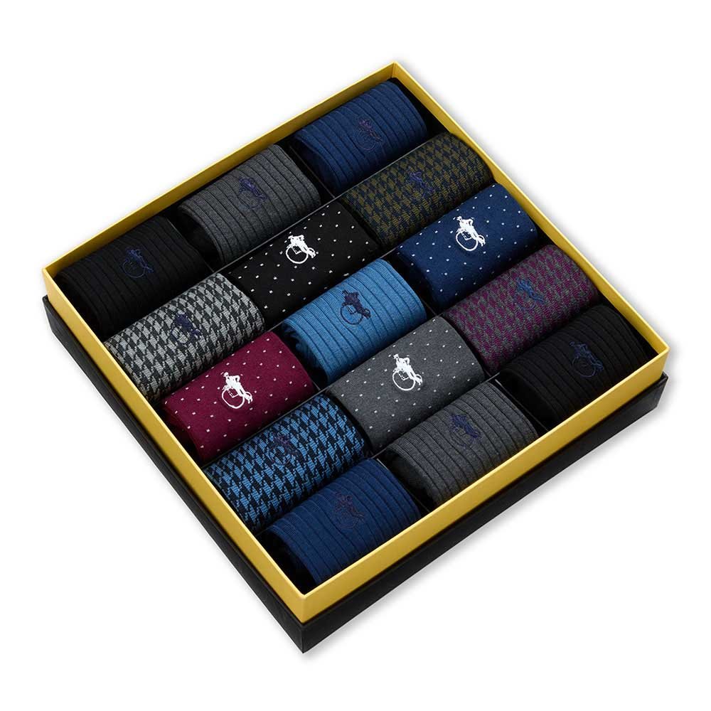 Ultimate Dash of Class, 15-Pair Box - London Sock Company