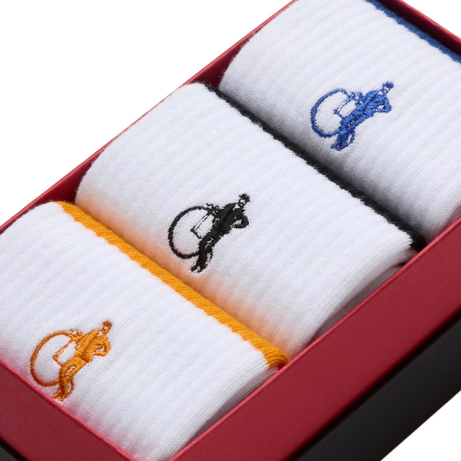 White Stripe, 3 - Pair Box - London Sock Company